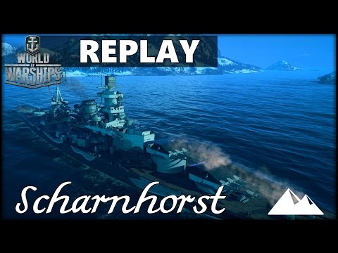 SCHARNHORST, im ersten Drittel - World of Warships | [Replay] [Ger] [60fps]