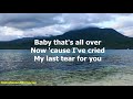 I've Cried My Last Tear For You by Ricky Van Shelton - 1990 (with lyrics)