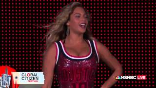 Beyonce-Bow Down, Flawless, Feeling myself  and Yonce at 2015  (Global Citizen Festival HD)