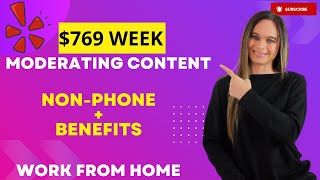 $769 Week! Yelp Is Hiring A Content Moderator NON PHONE To Work From Home + Benefits | US Only