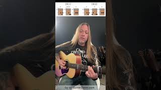 Tom Petty - Free Fallin' Guitar Lesson by Steve Stine. #shorts