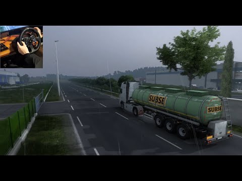 Volvo FH16 540 through Rain - Euro Truck Simulator 2 (no comments, no music)