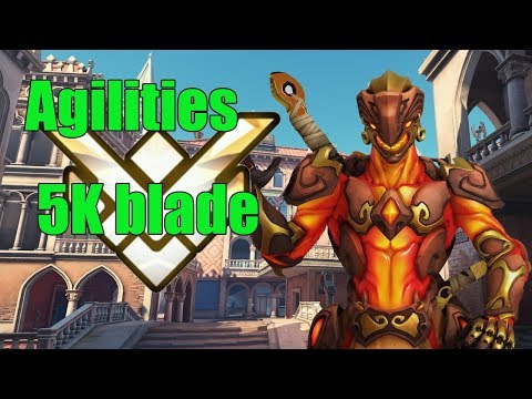 Genji Gameplay - Agilities Pro Genji 5k Blade - Overwatch Season 14