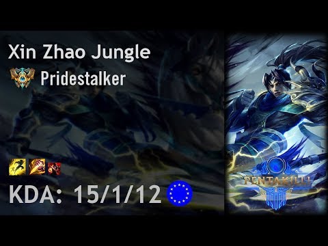 Xin Zhao Jungle vs Kha'Zix - Pridestalker - EUW Challenger Patch 7.20