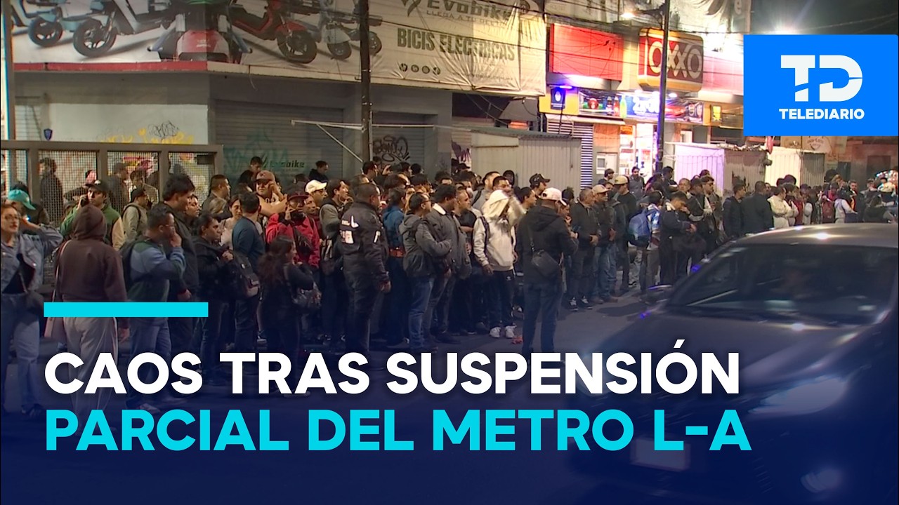 Reportan suspensión en el servicio de trenes de la Línea A en el Metro de la CdMx
