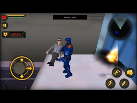 Flying Hero vs Counter Terrorist | Flying Iron Hero City Battle with Gangster | Android GamePlay