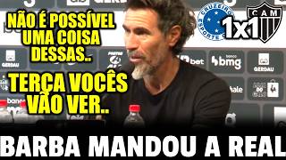 MANDOU A REAL NA LATA!! OLHA O QUE EDUARDO DOMINGUEZ DISSE APÓS CRUZEIRO 1 x 1 ATLETICO