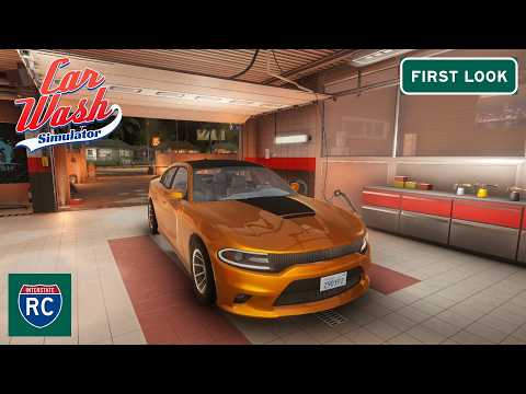 Our Car Washing Journey Begins!  Car Wash Simulator First Look Live! - Episode 1