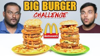 MCDONALD'S BIG BURGER EATING CHALLENGE | McDonald's Big Mac Eating Competition | Food Challenge