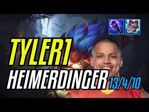 TYLER1 - HEIMERDINGER vs SAMIRA ADC - NA GRANDMASTER - PATCH 11.7