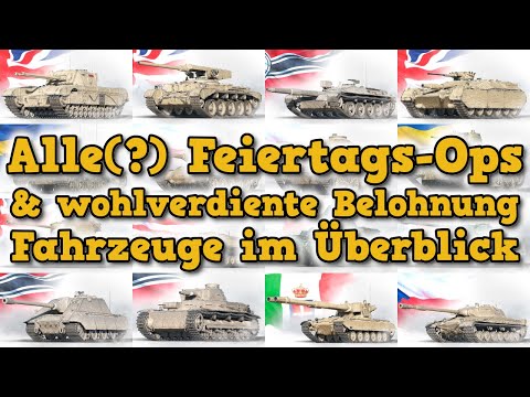 Alle(?) Feiertags-Ops & wohlverdiente Belohnung Kandidaten 2025/26 im Überblick  - World of Tanks