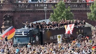 Weltmeister 2014! Der Empfang der deutschen WM-Helden in Berlin live auf SPOX