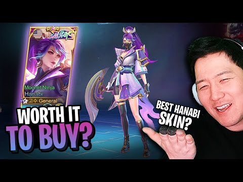How much is New Hanabi skin? Worth it to buy?  | Mobile Legends Moonlit Ninja