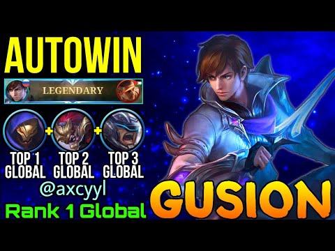 Legendary Gusion ft Top Global Aldous + Hanzo + Johnson! - Top 1 Global Gusion by @axcyyl - MLBB