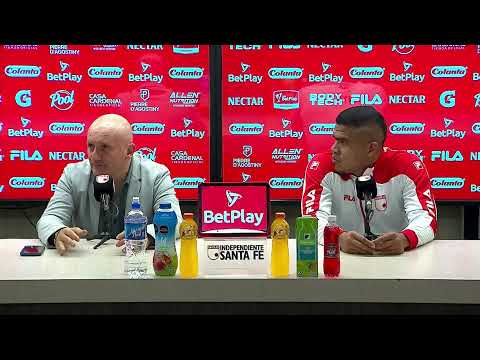 Rueda de prensa de Santa Fe tras su partido con Junior