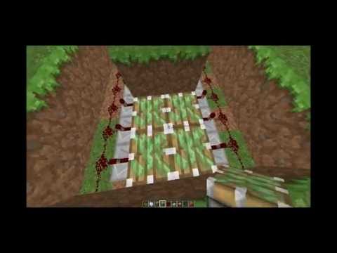 Redstone tutorial #1 Automaattinen Pumpkin farmi