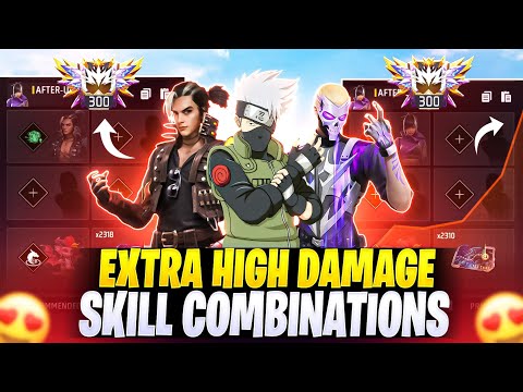 NEW HIGH DAMAGE CHARACTER COMBINATION | Best Character Skill For Cs Rank | Cs Rank Best Skill