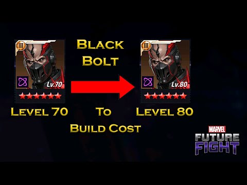 Black Bolt Level 70 To Level 80 Build Cost Information For Beginners - F 2 P - Marvel Future Fight