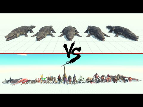 5x Purussaurus Vs All Units ARBS | Animal Revolt Battle Simulator