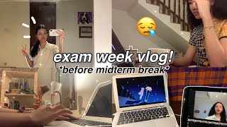 exam week vlog! *before midterm break*