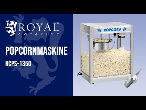 Produktvideo - Popcornmaskine - rustfrit stål - 1350 W - 5 kg pr. time