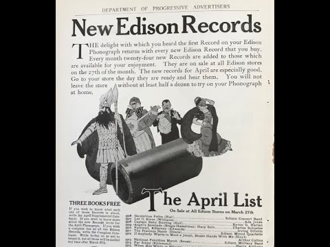 Byron G. Harlan & Edison Military Band "The Dixie Rube" (1906) Edison Gold Moulded Record 9241