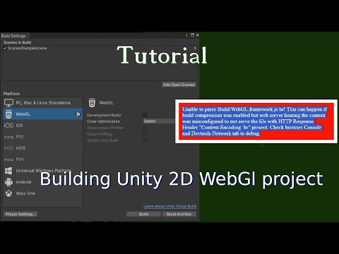 Quick Tutorial[Building Unity 2D project to WebGL]