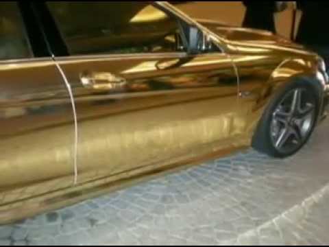 Golden Car - Mercedes AMG Dubai