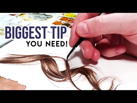 How to Paint Hair with Watercolor