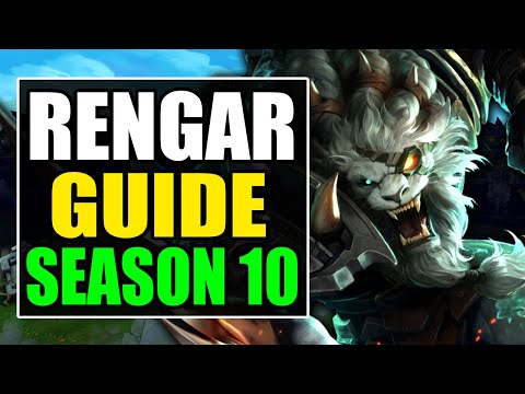 HOW TO PLAY RENGAR JUNGLE SEASON 10 - (Best Build, Runes, Gameplay) - Rengar Guide & Analysis