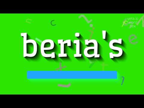 How to say "beria's"! (High Quality Voices)