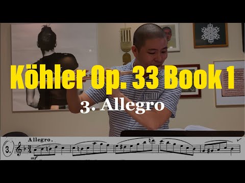 Kohler Flute Etude Opus 33, #3: ALLEGRO [Melodious & Progressive Studies for Flute, Pg. 21]