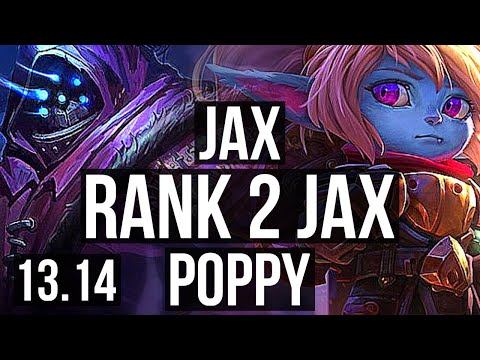 JAX vs POPPY (TOP) | Rank 2 Jax, Rank 7, 6 solo kills | TR Challenger | 13.14