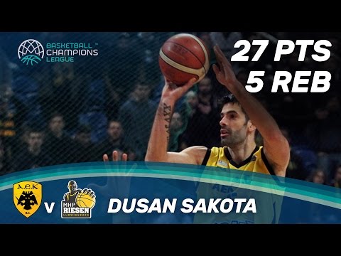 Dusan Sakota's 27 points put AEK on the road to victory