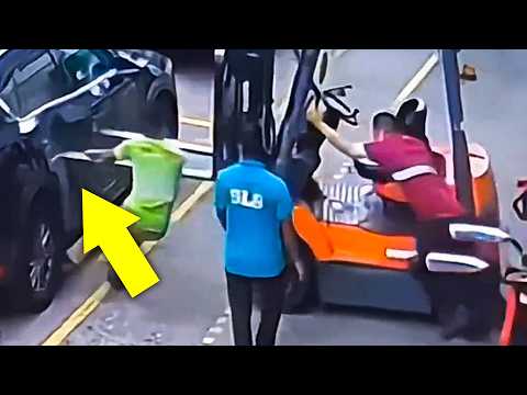 Forklift Accident Caught on Camera!