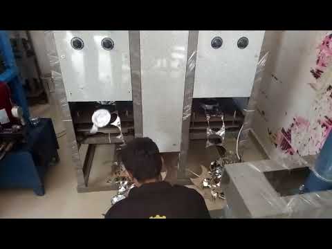 Fully automatic double die paper bowl machine