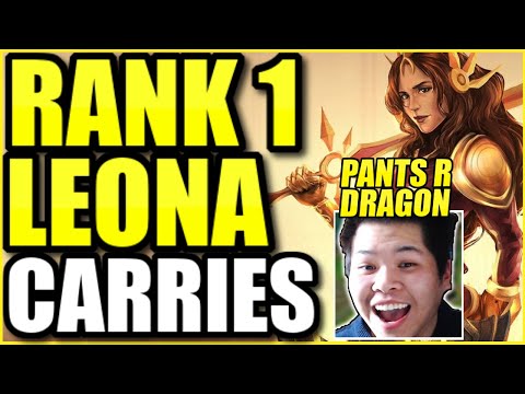 (HIGH ELO) THE RANK 1 LEONA CARRIES THE RANK 1 NA PLAYER "PANTS ARE DRAGON" IN A TOURNAMENT?!