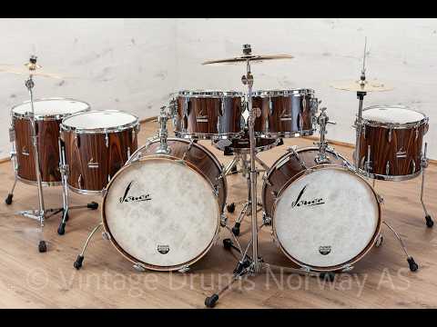 Sonor Vintage Series Rosewood SemiGloss Beech Shell Bank – Made in Germany image 12