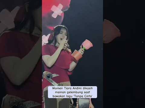 komuk kaget Tiara Andini😅 #tiaraandini #tanpacinta #konsermusik
