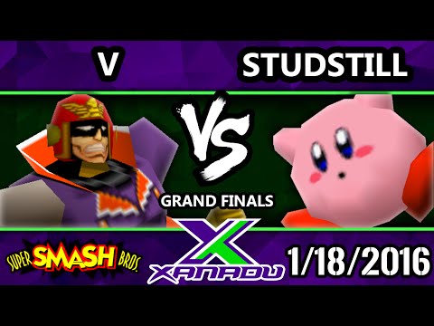 S@X 133 - V (Captain Falcon) Vs. StudStill (Kirby) SSB64 Grand Finals - Smash 64
