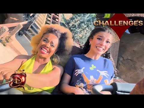 Descendants: The Rise of Red | Dara Reneé and Malia Baker Ride a Roller Coaster |@disneychannelmusic