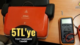 5TL'ye Tost Makinesi Tamiri  - Tüm Arızaları ve Çözümleri