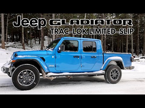 Jeep gladiator | Trac–Lok limited–slip rear differential test in snow