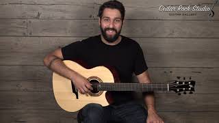 Video thumbnail for 2021 Greenfield GF (Swiss Moon/Padauk) played by Dustin Furlow by Cedar Rock Studio Guitar Gallery