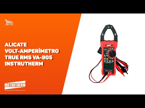 Alicate Volt-Amperímetro True RMS VA-905 - Video