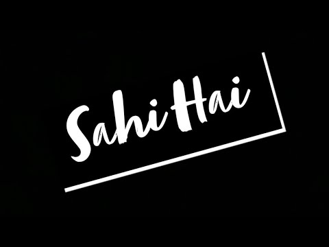 SAHI HAI - Hindi Rap Song | Nawaab | Yash Raj