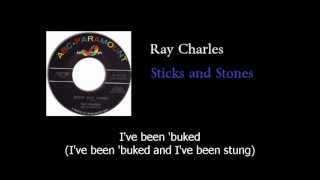 Ray Charles - Sticks and Stones - Original w lyrics