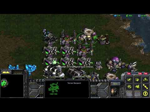 Starcraft Remastered Broodwar 7v1 Terran vs. Zerg on Big Game Hunters