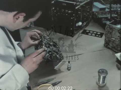 Man works on Electronic Equipment, 1960s - Film 1092314