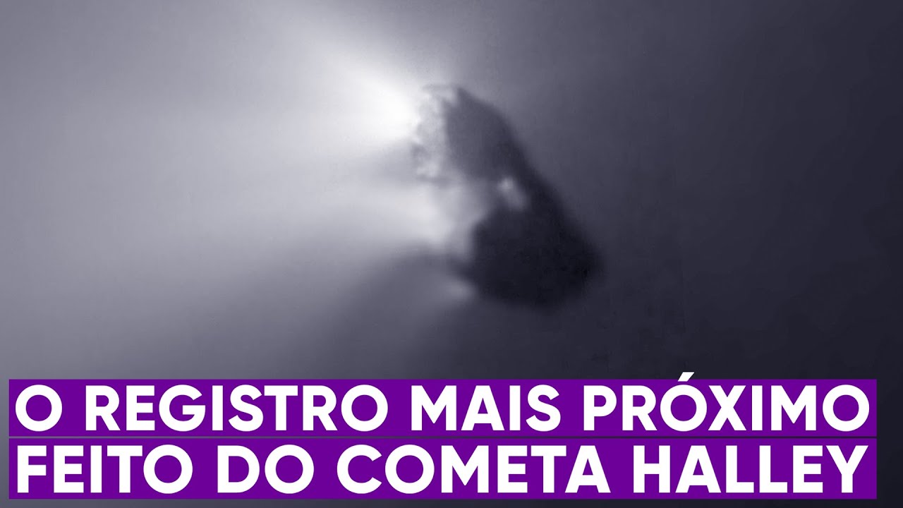 A imagem mais próxima já feita do cometa Halley